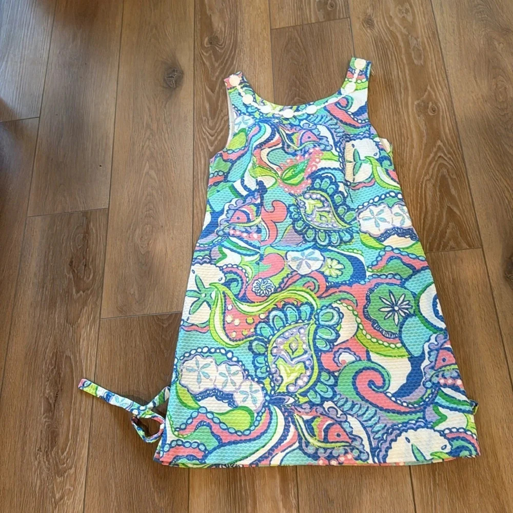 Like New Lilly Pulitzer Sand Dollar Paisley Shift Dress - Picture 2 of 16